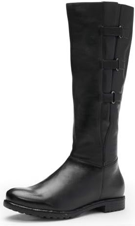 ARA - Kuitlaarzen - Zwart - Glad Leer - Middelhoge Hak