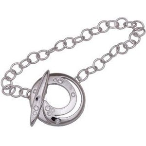 Orphelia Damesarmband T-lock 19 cm 925 sterling zilver met zirkonia ZA-1900, 19 centimeters, Sterling zilver, Zirkonia