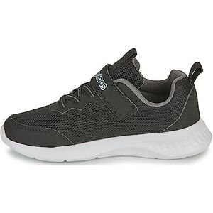 KangaROOS Kl-Rise Ev Sneakers voor kinderen, uniseks, Jet Black Steel Grey, 28 EU