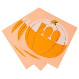 Talking Tables 16 stuks pompoen Halloween servetten | oranje papieren servetten met 'Boo' design | wegwerp servies voor feest, herfst