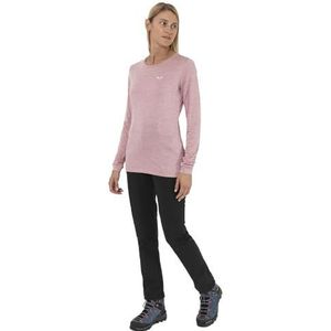 Salewa Puez Melange Dryton T-shirt Met Lange Mouwen Roze Vrouw