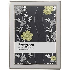 Evergreen Tarnish Resistant verzilverd emaille crème foto/fotolijst 10x15cm