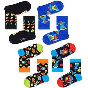 Happy Socks - HS463 - Sokken - Grappige Kerstsokken - Set van 2 - 7-9 Jaar