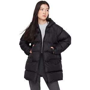 TRENDYOL Winter Jacket - Zwart - Buffer, zwart, M