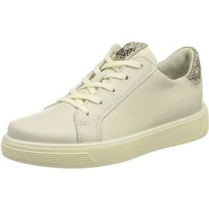 ECCO Street Tray meisjes sneakers Enkellaars, WhiteLimeStoneBlack, 27 EU Breed