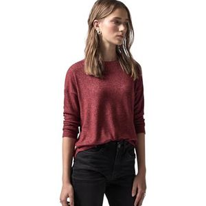 Street One - Studio F322062 - T-shirt - Scarlett Red Mel. - Viscose Mix met Stretchgehalte