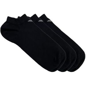 Emporio Armani Heren 3-pack In-Shoe Socks, zwart, Small/Medium