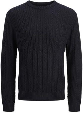 JACK & JONES - Trui - Blauw - Wol - Ronde Hals - Lange Mouwen