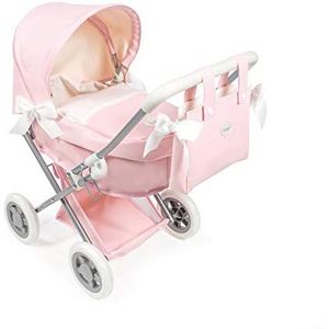 Diset La Nina - kleine kinderwagen van kunstleer, roze poppen, kleur (Diset 65049)