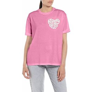 Replay T-shirt voor dames, 307 Candy pink., M
