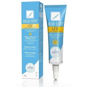 KELO-COTE - UV-littekengel SPF 30 - Behandeling van overmatige littekens - Siliconenformule - Vermindert roodheid en jeuk - Waterbestendig - Transparant - Klinisch bewezen - Tube 15 g