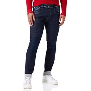Replay Anbass Recycled Jeans voor heren, 007, donkerblauw, 36W x 34L