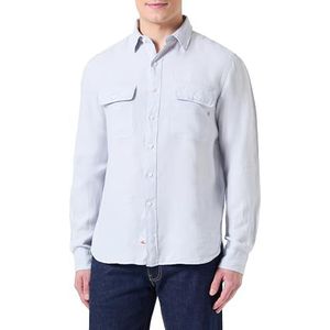 Replay - Chemise - Grijs - Linnen - Heren