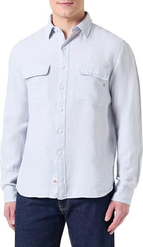 Replay - Chemise - Grijs - Linnen - Heren