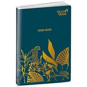 QUO VADIS, Collectie: Jungle Spirit Plan, notitieboek, 15 x 21, schoolagenda, weekkalender, 15 x 21 cm, meertalig, 16 maanden, september - december, wild jaar 2022-2023, 155017Q, meerkleurig