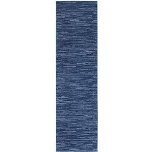 NOURISON Essentials Solid Contemporary Marineblauw, Runner tapijt, 2'2"" x 10'
