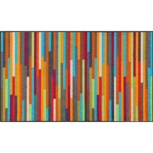 wash+dry deurmat Mikado Stripes, 75x120 cm, binnen en buiten, wasbaar, kleurrijk