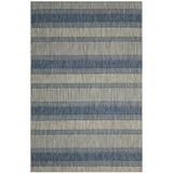 Safavieh Outdoor tapijt CY8464 Geweven Grijs/Marineblauw 120 X 180 cm