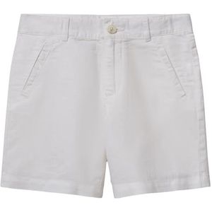 United Colors of Benetton Shorts voor kinderen en jongeren, Wit, 5 Jaar