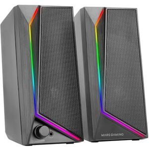 MS72 - Computerspeakers - Zwart - 15W - RGB Flow Verlichting
