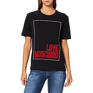 Love Moschino Womens T-shirt, zwart, 40