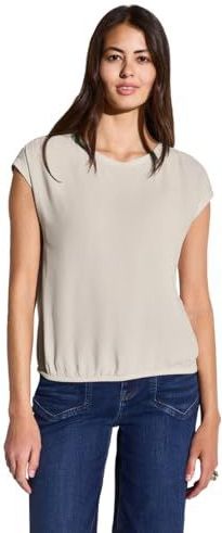 Street One - Damesblouse - Ronde Halslijn - Zachte Viscose - Stretch Zoom