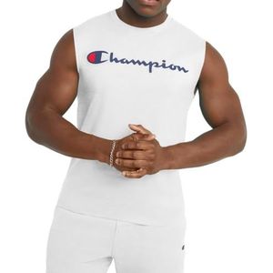 Champion Grafisch Jersey spiershirt voor heren, Kleur: wit, L