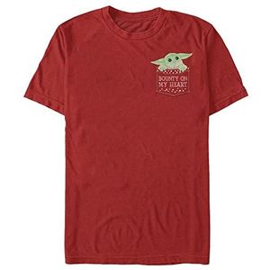 Star Wars Unisex Bounty On My Heart Organic T-shirt met korte mouwen, rood, XXL