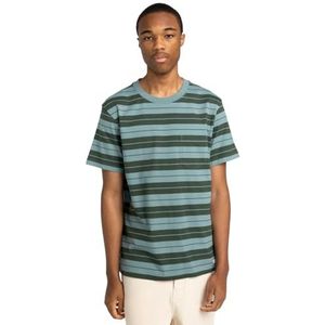 Element Top BASIC POCKET LABEL SS Young Heren Blauw L