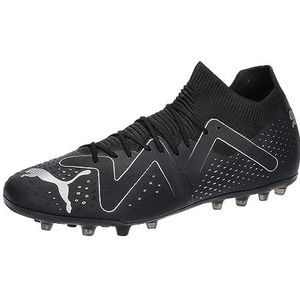 PUMA Mannen Future Match Mg Voetbal Schoen, Puma Black Puma Zilver, 46.5 EU