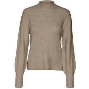 Vero Moda - Vmpippa Ls Highneck Pullover Ga Boo - Dames - Gebreide Truien