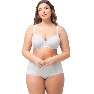 Ulla Popken, Dames grote maten, multi-way-beha, softcups, afneembare bandjes, cup C - E, wit, 95D