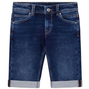 Pepe Jeans Slim Gymdigo Short Jr voor jongens, blauw (denim-CQ9), 10 jaar, blauw (denim-cq9), 10 Jaar