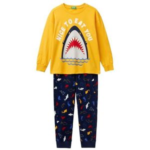United Colors of Benetton Pyjama Set voor jongens, Giallo (stad), 100