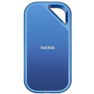 SanDisk Creator Pro Portable SSD 2 TB (voor contentcreators, robuust ontwerp, 2.000 MB/s lezen & schrijven, USB-C, bescherming tegen vallen tot 3 m, IP65, incl. 1 maand Adobe Creative Cloud)