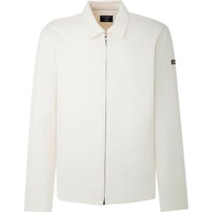 Hackett London Double Knit Fz Sweatshirt voor heren, Wit (Off White), XXL