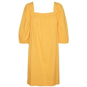VERO MODA VMMACIA 3/4 korte jurk WVN jurk, radiant geel, M, Radiant Yellow, M