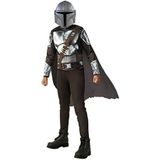 RUBIES - Officieel Star Wars – kostuum The Mandalorian – maat 5 – 6 jaar – klassiek kinderkostuum met overall, cape en masker uit de serie The Mandalorian – voor Hallowwen, carnaval