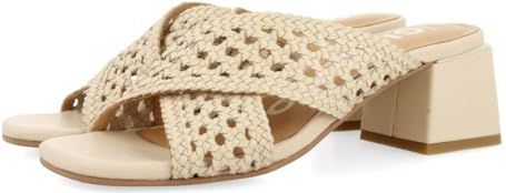 GIOSEPPO - Clarcona - Damessandalen - Off-white - 5,5 cm Hoge Hakken - Leer