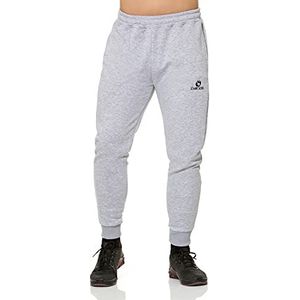 STARK SOUL Joggingbroek voor heren, sweatbroek, trainingsbroek, vrijetijdsbroek, katoen, maten: S, M, L, XL, XXL, grijs-melange, S