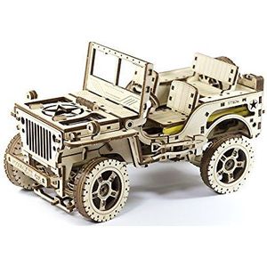 Wooden City Modelbouw Hout Jeep