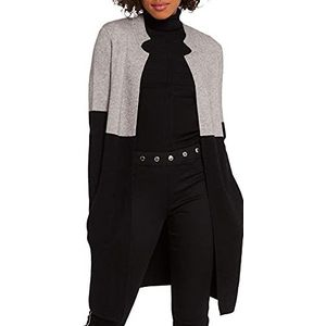 Morgan Gilet Long Mblock gebreide jas voor dames, zwart, XS (Lang)