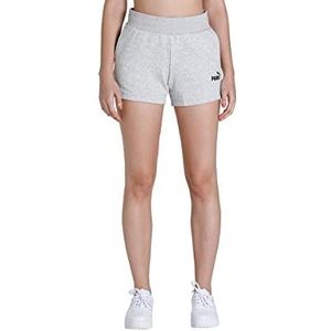 Puma Damen Shorts ESS 4` Sweat Shorts TR, Light Gray Heather, XS, 586824