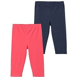s.Oliver Capri leggings voor meisjes, dubbelpak, Blauw | Rood 5952, 110 cm