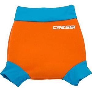 Cressi Kids' Herbruikbare Zwemluier Thermische Zwemkleding, Oranje/Lichtblauw, Medium/3-8 Maanden