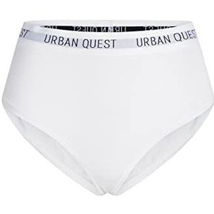 URBAN QUEST Dames 3-pack Maxi Bamboo Brief White Underwear, XL