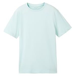 TOM TAILOR T-shirt voor jongens met print, 34436 - Light Pastel Turquoise, 140 cm