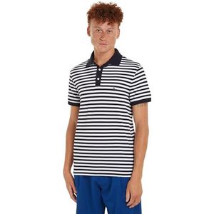 Tommy Hilfiger Heren S/S Polo's, Woestijn Lucht/Wit, XXL grote maten tall