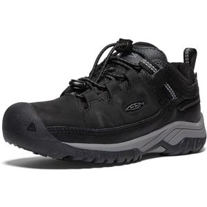 KEEN Targhee Low Waterproof wandelschoenen voor kinderen, uniseks, zwart staal grijs, 29 EU