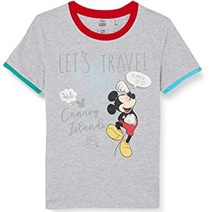 Cerdá Camiseta Corta Single Jersey Mickey T-shirt met korte mouwen, grijs, 12 jaar